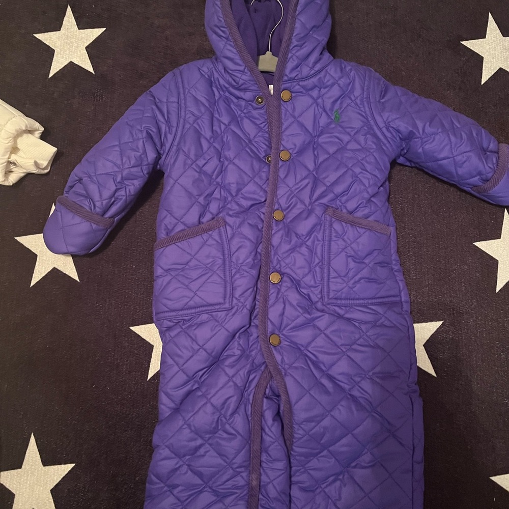 Ralph Lauren Snowsuit Purple 9 Months